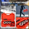 Pipe Threader Ratchet Kit， Manual Ratcheting Pipe Threading Tool Set