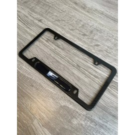 Unbranded Stainless Steel Lexus F License Plate Frame with Carbon Fiber Texture