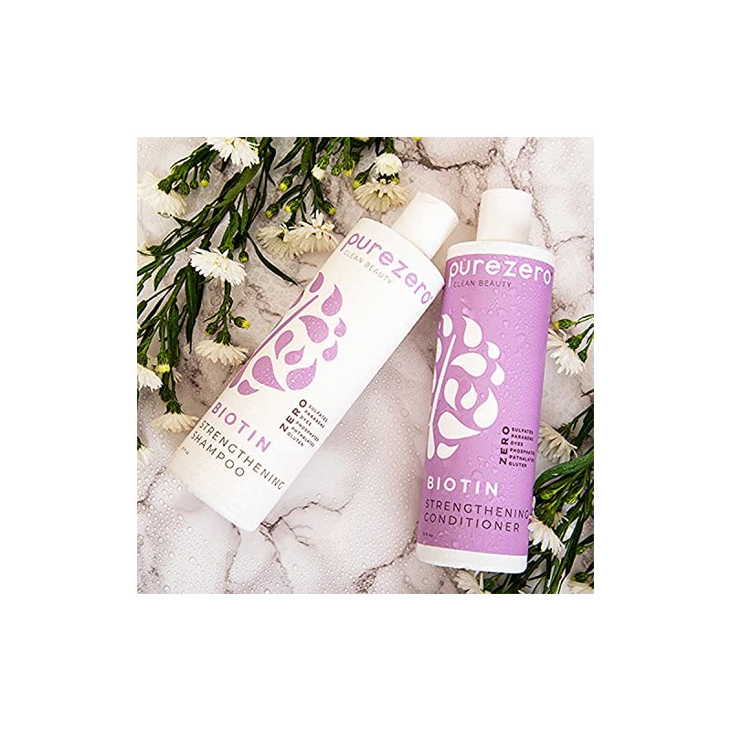 Purezero Biotin Strengthening Shampoo - 12 Fl Ounce - Volumizing,
