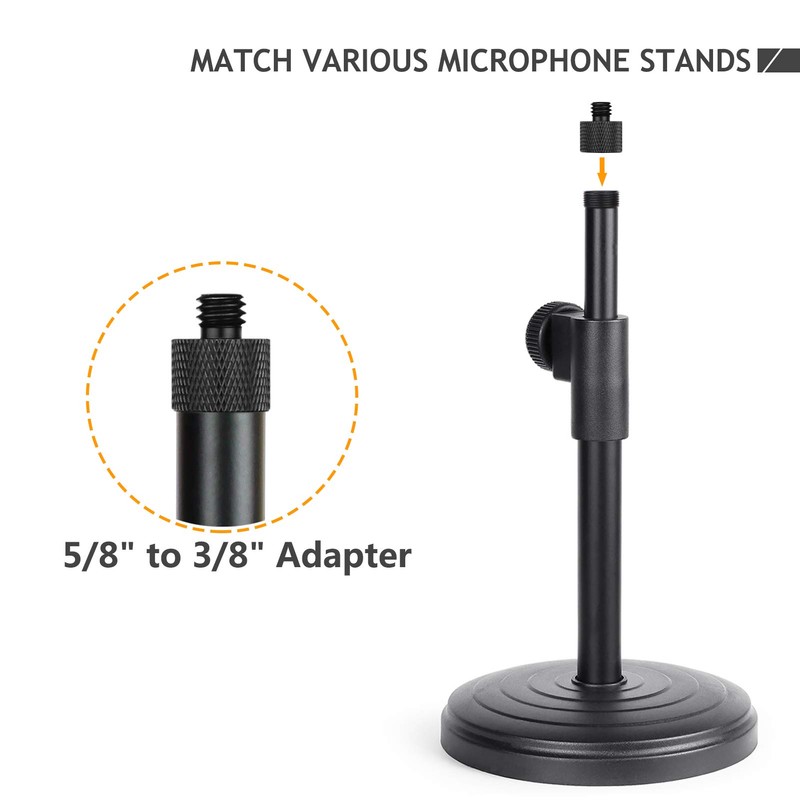 Frgyee Thread Adapter Microphone Tripod 5/8 Female to 3/8 Male