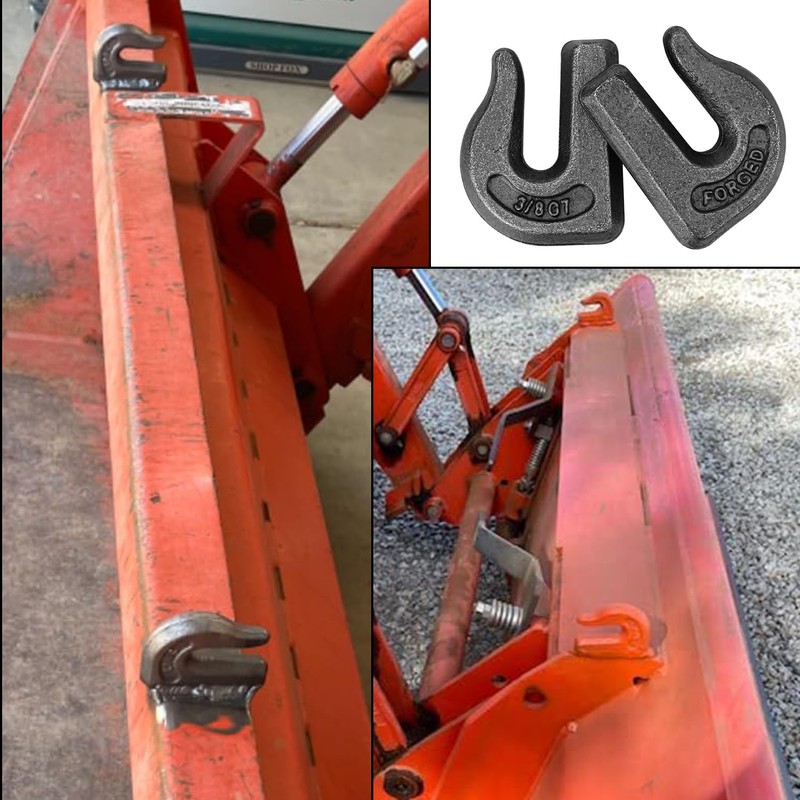 Biugaaufai 10 Pack 3/8'' Weld On Grab Hook, G70 Forged