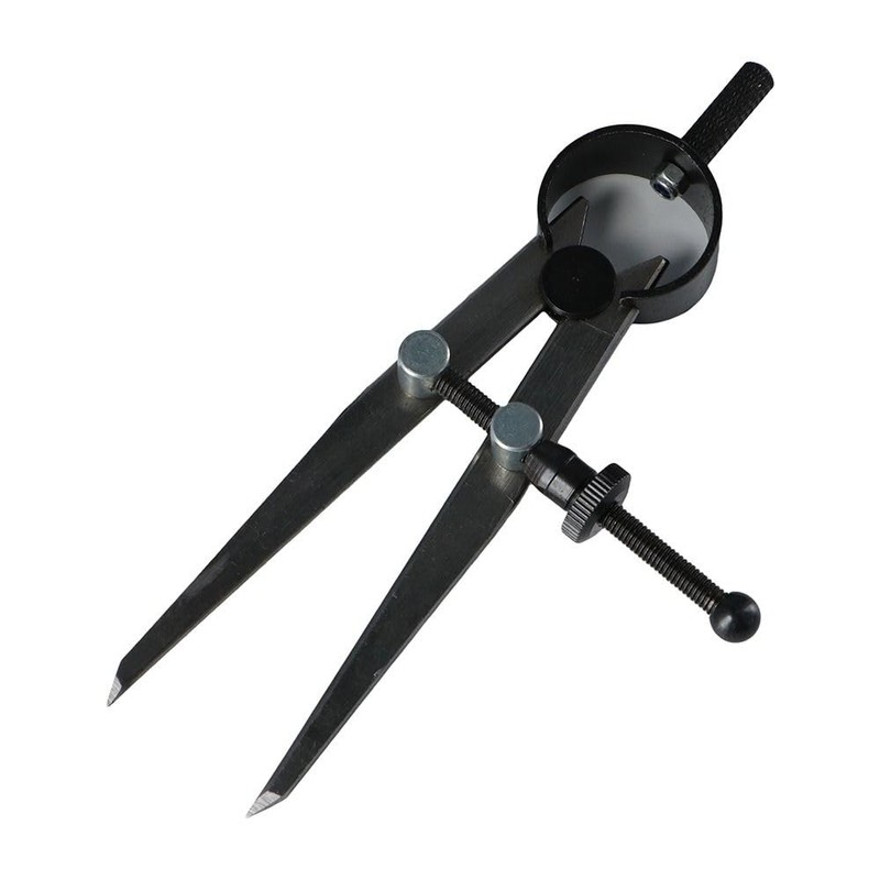 6 Inch Adjustable Lockable Steel Divider Wing Leather Compass Professional