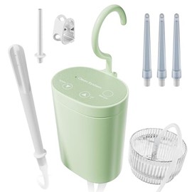 GNEGKLEAN Kit de enema eléctrico para enema de café, limpieza de colon y alivio del estreñimiento. Control eléctrico de velocidad del flujo de agua, pulverizador a presión y suministro de agua externo