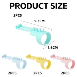 WUFGWBD 8 Pieces Of Yarn Splitters, Plastic Knitting Tools, Yarn Organizers, Portable Knitting Tools, Diy Knitting Accessories