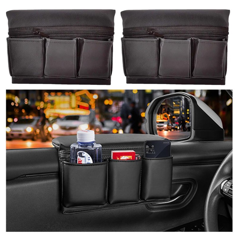 Car Door Side Storage Pocket,Granmagazz 2 Pcs Car Door Window