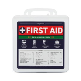 Professional First Aid Kit for Workplace, Wall Mountable & Portable with Hard Case, OSHA Compliant for Businesses, Office, Restaurants, Work Vehicles, Retail & Service Spaces - 280 Piece - Large