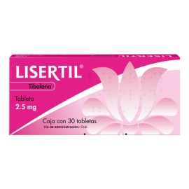 Lisertil Tableta Tibolona 2,5 Mg, 30 Tabletas