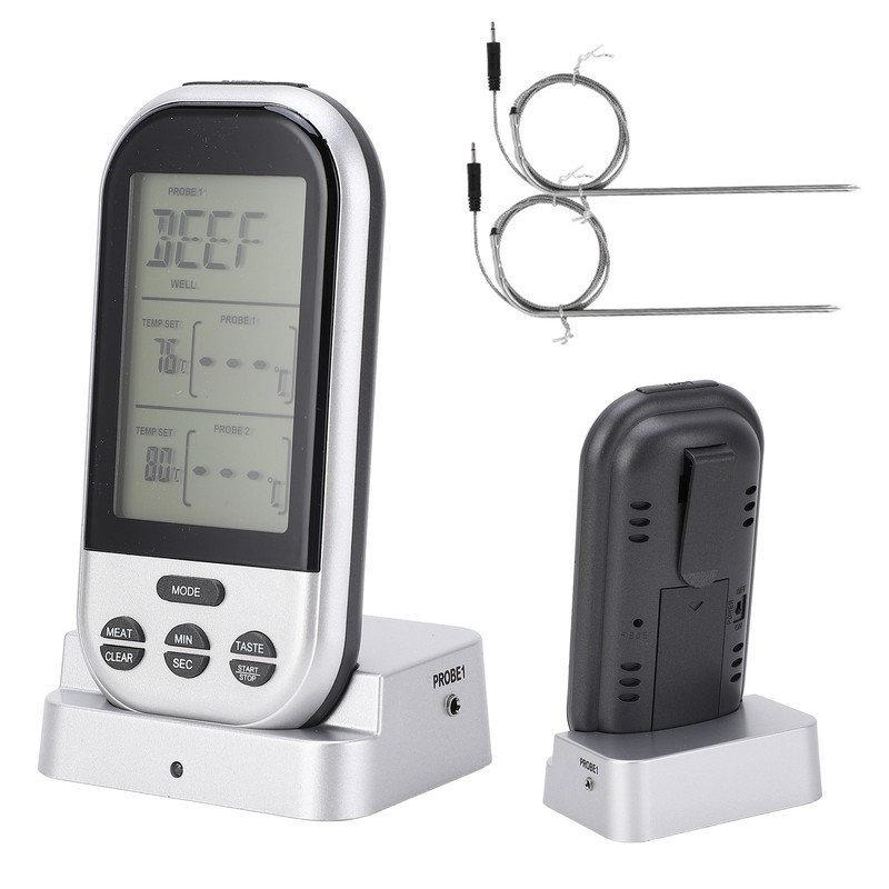 TS‑K32‑S Wireless Meat Thermometer Dual Probe Double Digital Temperature Meter