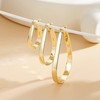 DORANA 14K Gold Hoops Earrings for Women Large Oval Hoop