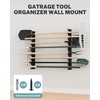 JivaJot Garage Tool Organizer Wall Mount, Shed Yard Organization Racks