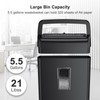 Bonsaii 10-Sheet Cross Cut Paper Shredder, 5.5 Gal Home Office