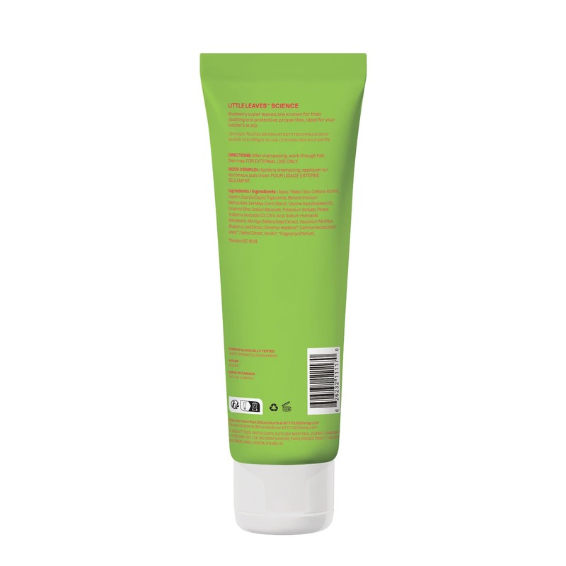 ATTITUDE Natural Conditioner for Kids, Hypoallergenic, Vegan, Plant- and Mineral-Based,