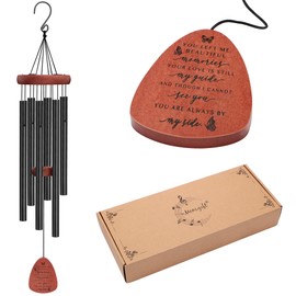 Memgift Sympathy Gifts for Loss of Loved One Memorial Wind Chimes Dad Mom Memorial Windchime Bereavement for Loss of Dad Mom Son Daughter Wind Chimes for Outside