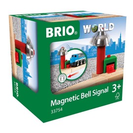 Brio Magnetic Bell Signal, Green - Accessory for Toy Train Sets, Ages 3 and Up