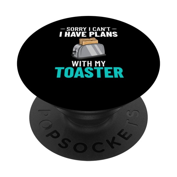 Toaster Oven Toasted Bread Toast Maker Pun PopSockets Swappable PopGrip