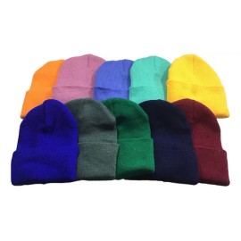Gorro Bonete Paquete 10 Pzs Beanie Liso Gorrito Tejido Bini