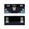 MADDesign Mother of Pearl Lacquered Jewelry Ring Box Butterflies Black