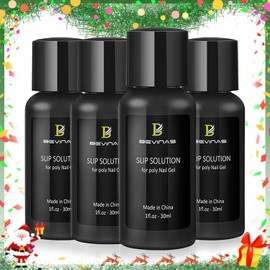 BEVINAS 4Fl.Oz Slip Solution for Poly Gel Nail Kit Slip Solution for Nails Extension Gel Anti-Stick Liquid Gel Cleanser for Nails