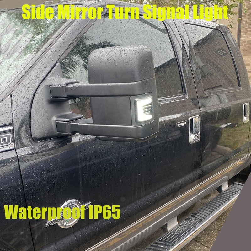 KIYDAOT LED Dynamic Switchback Side Mirror Turn Signal & Running