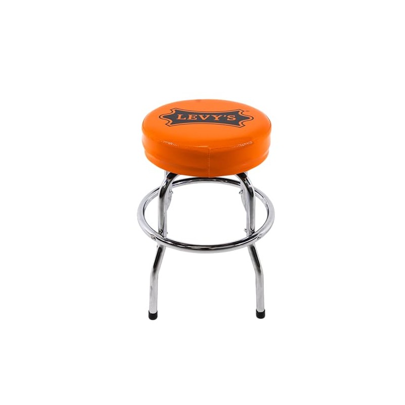 Levy's Leathers Steel Frame Studio Stool with 300lbs Weight Capacity