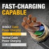 DEWALT Reinforced Braided Cable for Lightning, 10 feet, 3 feet,
