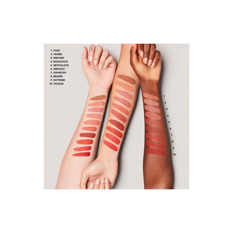 Labial Líquido MAC Locked Kiss Ink Brazen Mate 24 Hrs