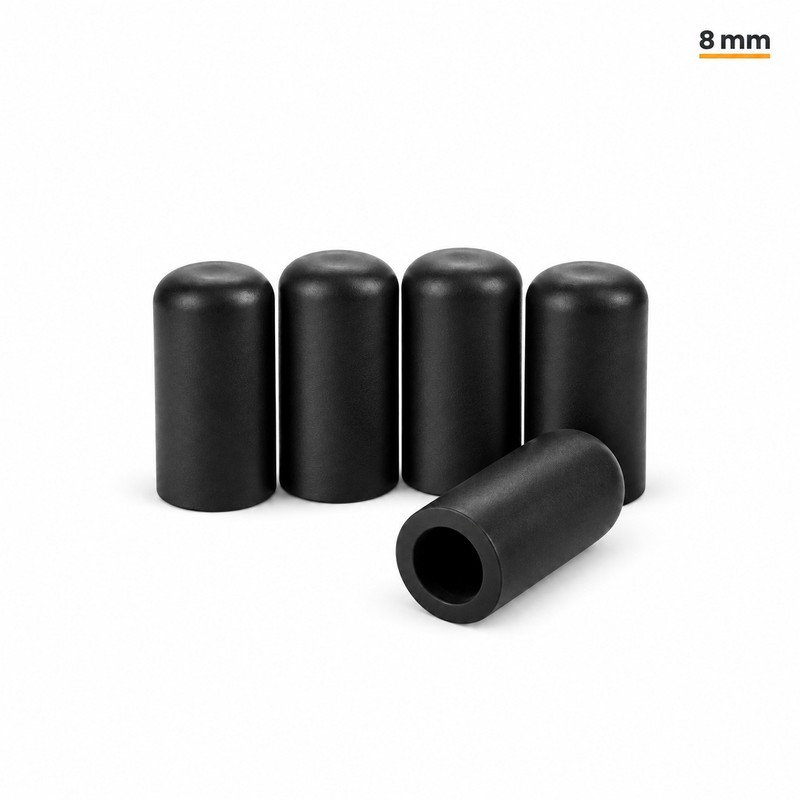 Silicone Vacuum Caps – 5-Pack Black Blanking Plugs for Engine