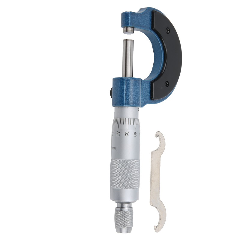 Micrometer 0‑25mm Scale Outside Diameter Carbon Steel Spiral Locking Measuring