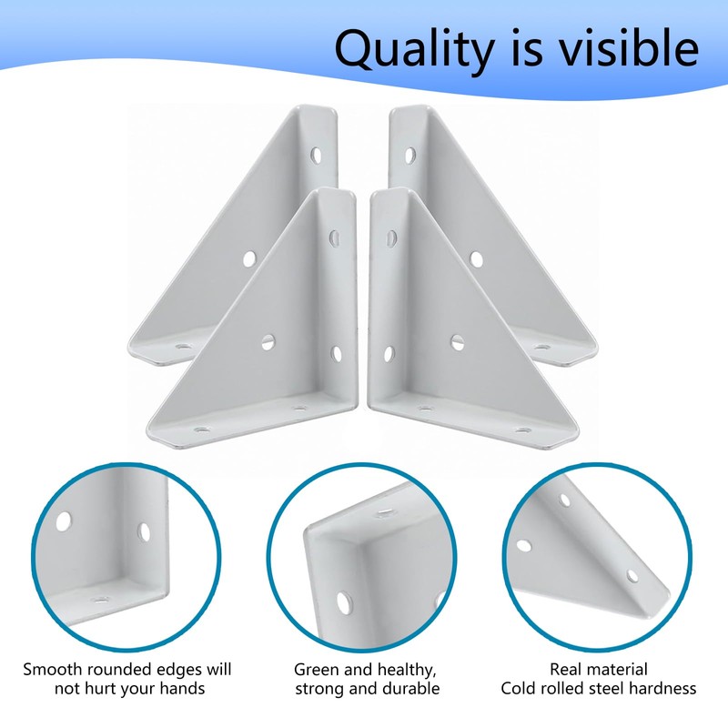 Corner Bracket, 4 PCS Bed Corner Support with 20 Pcs