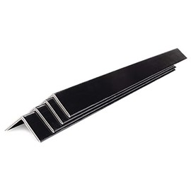 IDL Packaging Cardboard Edge Protectors 2" x 2" x 48", Black, Pack of 100 â V-Board Reinforced Cardboard Corners for Shipping â Kraft Cardboard Corners for Packing â Moving Corner Protectors