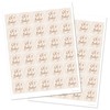 1.5" Round Oh Baby Stickers - Set of 60 (Latte)