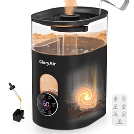 Humidifiers for Bedroom Large Room -GloryAir 6L Cool & Warm Mist Humidifier