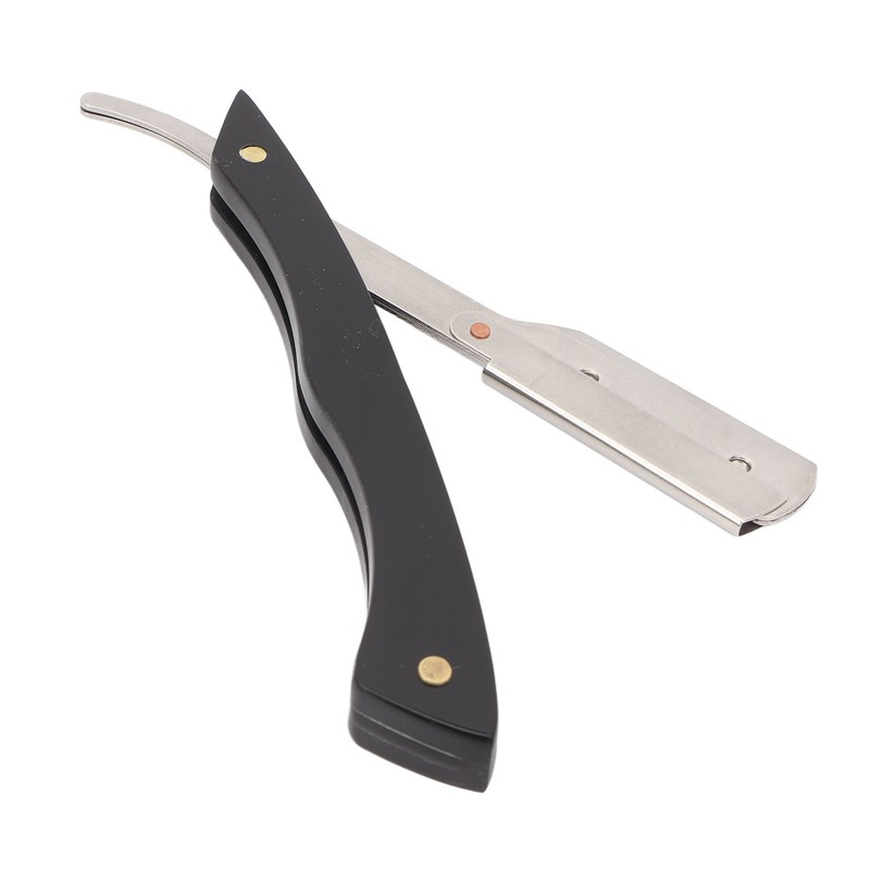 Beard Blade Holder Stainless Steel Foldable Manual Barber Straight Edge