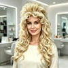 Curly Wig for Cosplay and Themed Events, Long Blonde Curly