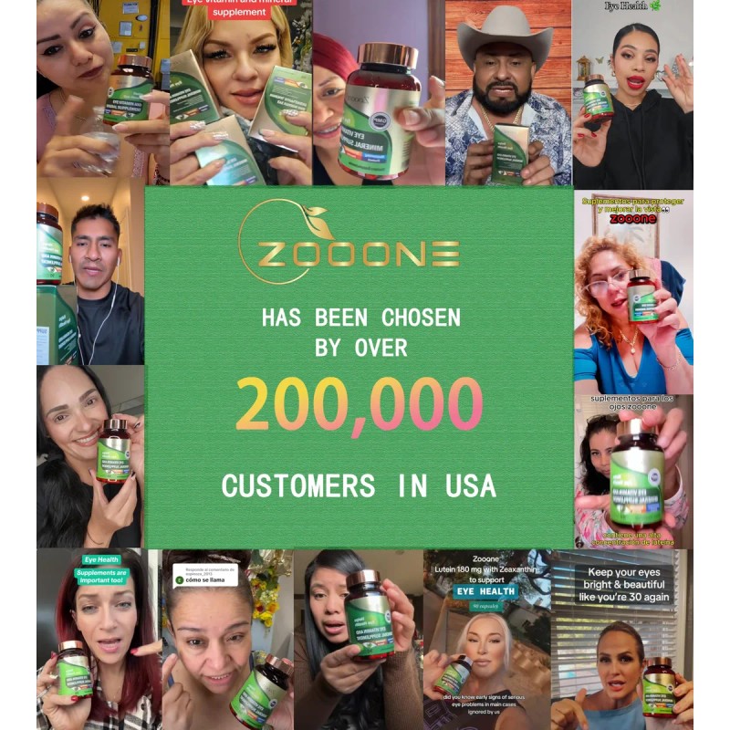 Zooone Vitaminas Para Ojos Con Luteína 60 Cápsulas