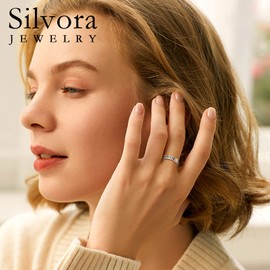 Sterling Silver Fidget Rings for Male Vintage Religious Christian Jewelry for Prayer Inspiration Gift for Fathers Brothers