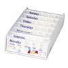 Anabox Weekly Pill Organiser, 7 Day Pill Box, Handy Organised