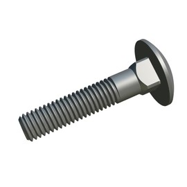 M6x25mm Flachrundschrauben mit Vierkantansatz von Keple, 50 Pack, Pilzkopfschrauben mit Vierkanthals, Tor, Tür, Kopfteilbolzen, Verzinkt Schlossschrauben mit Halbrundkopf, Schlittenschrauben DIN603