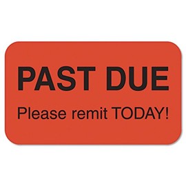 TAB04220 - Just a Friendly Reminder That Your Account is overdue. Won't You Please Mail Your Remittance? - Tabbies® Billing Collection Labels - Roll of 1