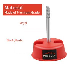 MOEBULB Hardtop Top Hard Panel Mounting Screw Knob 2pcs Compatible with Jeep Wrangler JK 2dr and Unlimited 4dr 2007-2019（Red）
