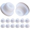 12 PCS Bathtub Jet Covers Silicone Hole Plug White Tube