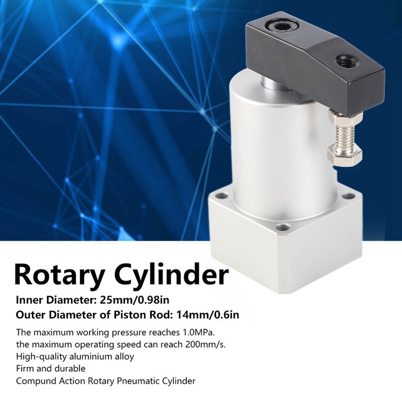 Rotary Pneumatic Cylinder 90 Degree Angle Clamping Corner Pressing Air