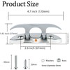 KAHACIYO Folding Boat Cleat 4-1/2", Boat Cleat 316 Stainless Steel,