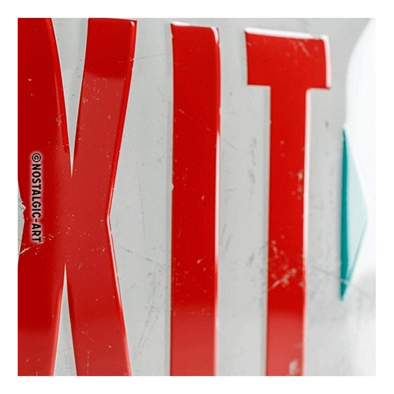 Nostalgic Art 22218 Exit Warning Sign 20 x 30 CM