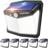 CLAONER Solar Lights Outdoor, [128 LED/6 Packs] Solar Motion Sensor