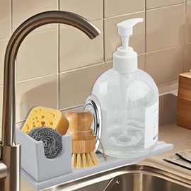 FUYAHA Diatomaceous Earth Sponge Holder - Fast Drying Kitchen Sink Caddy, Kitchen Sink Sponge Holder - Stone Kitchen Sponge Holder for Sink - Dish Sponge Holder