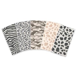 maison.c Mini Handkerchief, Set of 5, E Set, Gauze, Hand Towel, Nursery School, Towel with Loop, Kindergarten, Made in Japan, Kindergarten, School Entrance, Graduation, Kindergarten Goods,
