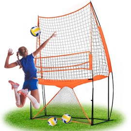 LBH® - Volleyball net for Backyard, Volleyball Training Equipment Outdoor & Indoor, Volleyball Practice Net, Trainer Equipment for Kids and Adult, Hitting Trainer nets rebounder