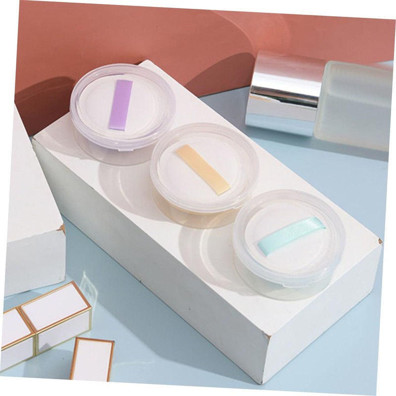 WOONEKY 12 pcs Makeup Puff Holder Triangular Round Rectangular Powder