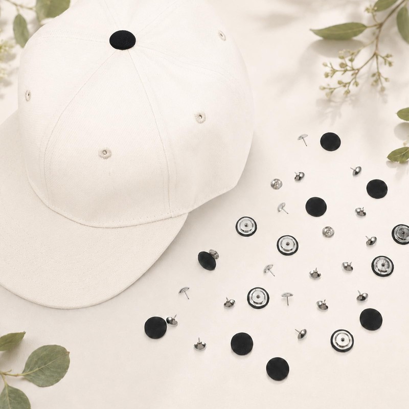 32Sets Hat Button Replacement, Baseball Cap Button for Hat Repair